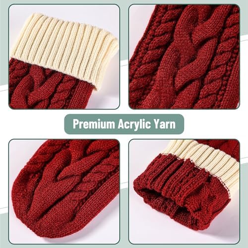 Mr. Pen- Cable Knit Christmas Stockings, 18 Inch, 6 Pack - Image 5