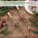 2 Pcs Halloween Wreath Hangers for Front Door, 15.5 in, Bronze - Image 3