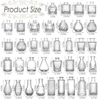 UPBUD Clear Glass Bud Vases Set of 36, Mini Flower Vase for Centerpieces - Image 4