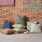 AmHoo Pack of 2 Chenille Textured Throw Pillow Cover, 500GSM Boho Farmhouse Decorative Couch Pillow Covers for Modern Home Decor Bed Sofa Living Room 20 x 20-Inch Beige - Image 5