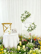 Odouzy Pack of 2 Wedding Arch, Artificial Flowers, Wedding Decor，Flower Garland Be Suited to Banquet, Party, Reception Entrance Welcome Sign and Background Decoration (Starry Sky) - Image 3