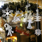 Geetery 15 Pcs Crystal Christmas Tree Ornaments Acrylic Clear Hanging - Image 2