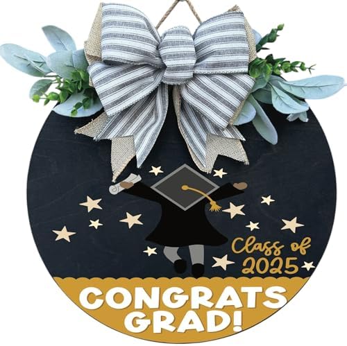 Classroom welcome sign Teacher door sign Gift for Teacher (UV43-Congrats Grad, 22'' Width) by Unknown