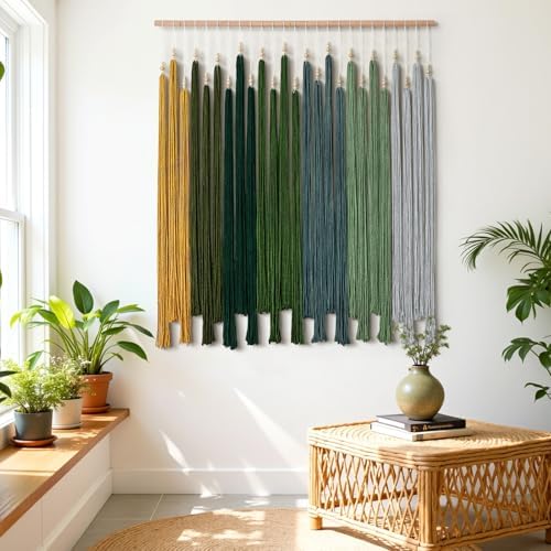 Macrame Wall Hanging Large Boho Home Decor Aesthetic Modern Chic Wall Art - Image 5