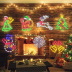 TRWYMZ Christmas Decorations - 16" Christmas Window Silhouette Lights - Image 5