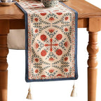 Patdrea Designer French Elegant Linen Table Runner,12"X118"-Puno B by patdrea