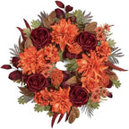 24in Fall Wreaths for Front Door Artificial Autumn Wreath by MDSTBN
