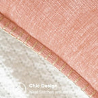 CaliTime Decorative Couch Throw Pillow Covers 26 X 26 Inches Dusty Pink - Image 3