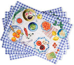 Maison d' Hermine Placemats Set of 4 Reusable 100% Cotton (13"x19") by MaisondHermine