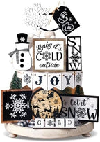 14 Pcs Halloween Tiered Tray Decor Set, Gnome Wood Table Signs (Stylish) - Image 7