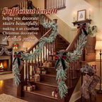 Thiccywoov 9ft Norfolk Pine Christmas Garland Decoration for Mantel - Image 3