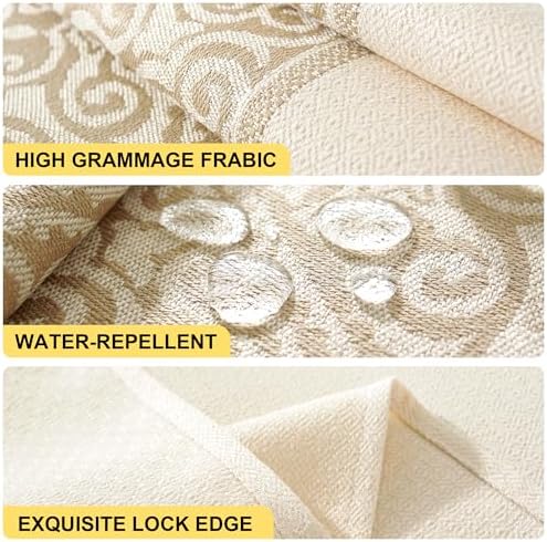Linen Textured Tablecloth for Rectangle Tables - Image 4