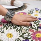 CLEENTABLE Spring Floral Beaded Table Runner, Multicolor, 13x36 - Image 2