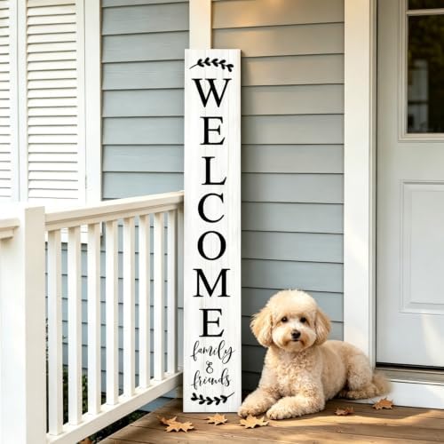 Farmhouse Welcome Sign for Front Door Standing 47" - Image 4