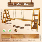 Large 3-Tier Wooden Cupcake Stand,Removable Tray for Cake Fruit Nut Cheese - Image 2
