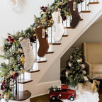 4 Pack 18 In Christmas Knit Hanging Stocking Xmas Home Decoration - Image 3