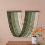SlenyuBridal Tie-Dye Macrame Wall Hanging Large Dip Dye Yarn Tapestry Home Boho Wall Decor Ombre Wall Art Headboard Bedroom Living Room Apartment - Image 2