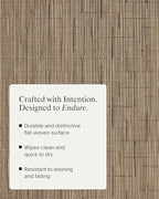 Chilewich Bamboo Placemats Set of 4, Round Woven Placemats - Image 3