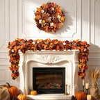 JORNOY 6FT Fall Garland for Mantle - Image 5