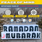 6FT Ramadan Inflatable Just Ramadan Mubarak! - Islamic Ramadan Decor for Outdoor Front/Back Lawns, Built-in LED Lights and Fan to Blow Up with Air, Iftar/Eid Gift - Image 2