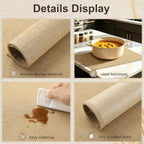 Kochorie 25Pcs 11x17 Woven Burlap Placemats Jute Placemat for Dining Table - Image 3