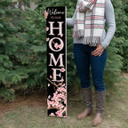 8"x48" Spring Welcome Sign for Front Porch, Hello Spring Porch Sign for Front Door Durable PVC Welcome Home Decorations for Outdoors p (Design 12) - Image 6