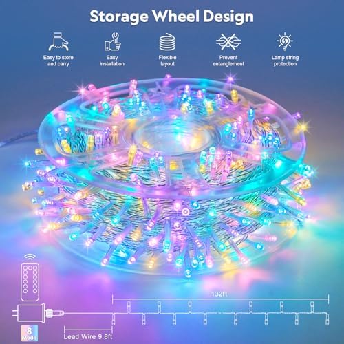 JMEXSUSS 400 LED Easter Lights Indoor Outdoor, 132FT Easter String Lights - Image 5