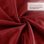 Nestl Throw Euro Pillow Covers, Cozy Velvet Decorative Pillow Covers 26x26 Inches, Soft Solid Couch Pillow Case for Sofa, Bed and Car, Set of 4 - Cherry Red - Image 5
