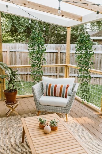 Hollyone Artificial Hanging Plants 6FT Fake Ivy Vine Faux Ivy Leaves Hanging Plant Greenery for Wall House Room Patio Indoor Outdoor Home Shelf Office Wedding Decor - Image 5