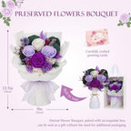 Flowers for Delivery Prime Preserved Real Roses Bouquet Save 3-5 Years - Image 5