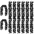 48FT Black Halloween Garland 8pcs Maple Leaf, Table Mantel Gothic Decor by VirtuGroBuyNow