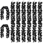 48FT Black Halloween Garland 8pcs Maple Leaf, Table Mantel Gothic Decor by VirtuGroBuyNow