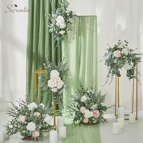 Serwalin 300PCS Mixed Eucalyptus Stems, Greenery Stems for Centerpieces - Image 5