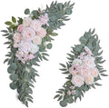Olalaka Pink Wedding Arch Flowers Set of 2 for Wedding Welcome Signs, Artificial Wedding Flowers for Wedding Ceremony Outside(Pink & Ivory) by Love%C2%A0Every%C2%A0Bit%C2%A0of%C2%A0Life