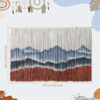 Tiamon Boho Wall Decor - 59''W x 35.4'' L Macrame Wall Hanging Dip-Dye Large Tapestry Art for Home Bathroom Farmhouse Bedroom Living Room Office Natural Modern Rustic Decoration - Image 3