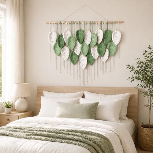 Macrame Wall Art Tapestry - Large Boho Chic Woven Wall Hanging Decor - Image 4