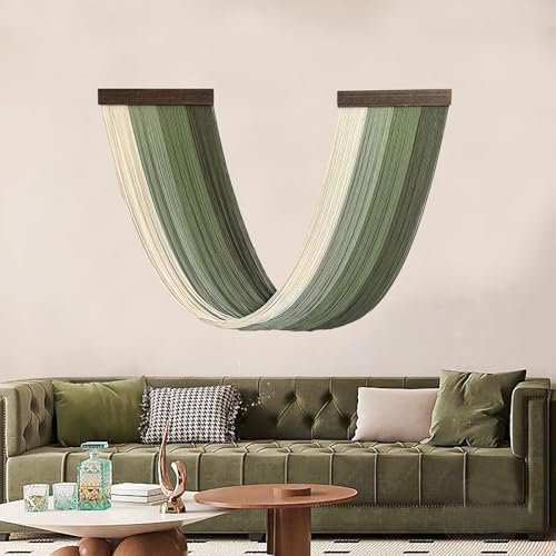 Achart Large Macrame Wall Hanging Dip Dyed Yarn Tapestry Ombre Yarn - Image 6