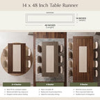 Solino Home 100% Pure Linen Dining Table Runner Pumpkin Woven, 14 x 48 in - Image 3