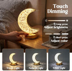 12 Pcs Crescent Moon Light, 3 Color Dimmable Touch Lamp - Image 2