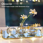Glasseam Glass Bud Vase for Centerpieces: 12Pcs Gray Mini Small Vases Bulk - Image 5