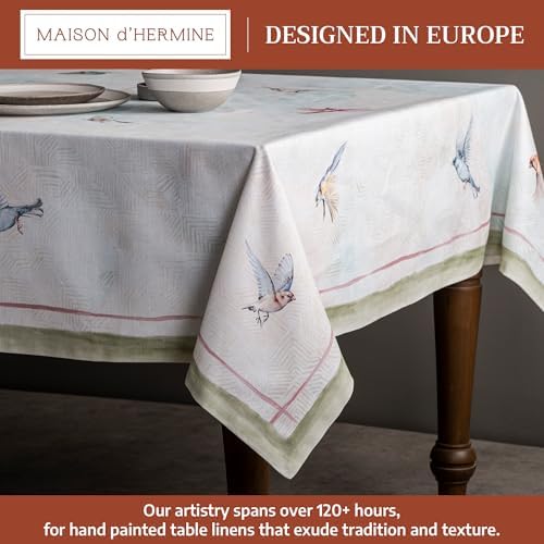 Maison d' Hermine Table Cloth Rectangle Table Reusable 100% Cotton 54"x72" - Image 2