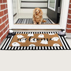Tinideya 2 Pcs Halloween Door Mat Outdoor Layered Ghost Welcome Mat - Image 6
