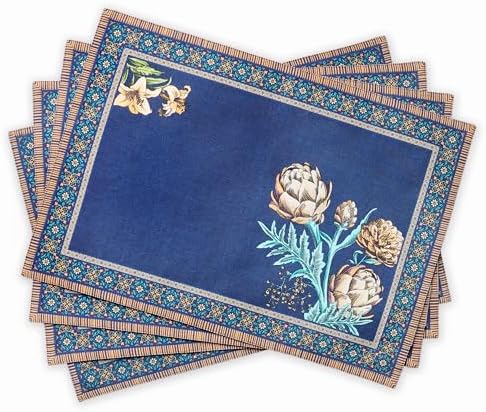 Maison d' Hermine Placemats Set of 4 Reusable 100% Combed Cotton (13"x19") by MaisondHermine