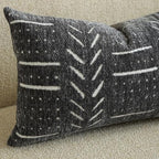 BlissBlush Long Lumbar Pillow Cover 14x36 for Bed, Soft Woven Chenille Textured Decorative Pillow Cover for Bedroom Couch Sofa, Farmhouse Boho Accent Cushion Cover, Charcoal Gray - Image 4