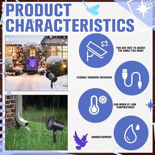Rossesay Easter He is Risen Outdoor Projector Christian Themed Holy Week Scene Vivid Holiday Projector Decorations for Garage Yard Garden Porch Door Wall Decor Party Gifts - Image 3