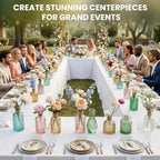 24Pcs Bulk Colored Glass Bud Vases,Mini Small Flower Vases for centerpieces - Image 4