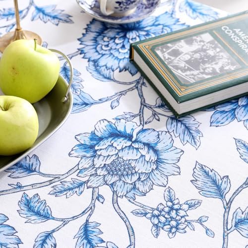 ISAENNE Designer French Round Reusable Tablecloth,Diameter 67" - Image 4