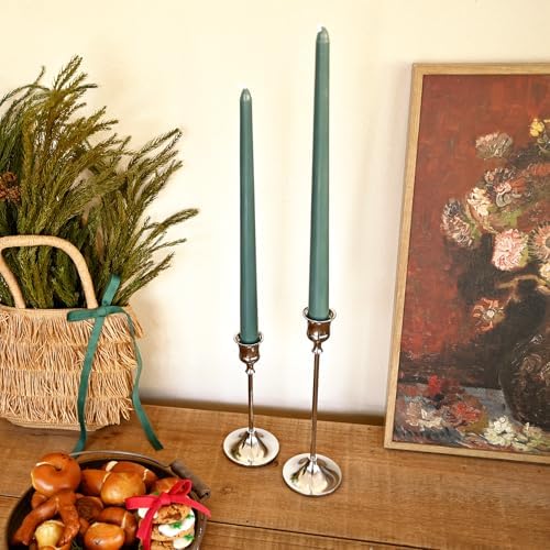 Candlestick Holders Silver, 12 Packs Taper Candle Holder for Candlesticks, Candle Sticks Holder Decor for Home Decor - Image 2
