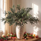 Wavwavw 6 Pcs 25.5'' Greenery Christmas Artificial Winter Cedar Pine Stems - Image 2