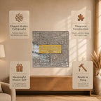 iwa concept 4 Quls Kufic Wooden Islamic Wall Art Set - Image 6